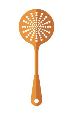 kaşık simgesi. Çatal bıçak takımı ve menü. vektör grafiği