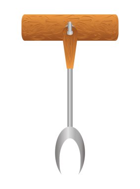 Çatal, kutsal kişilerin resmi. Çatal bıçak takımı ve menü. vektör grafiği