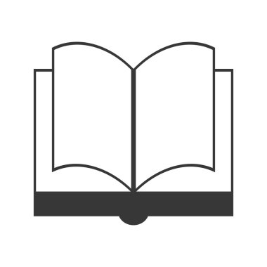 Kitap simgesi. Okuma kavramı. Vektör grafiği