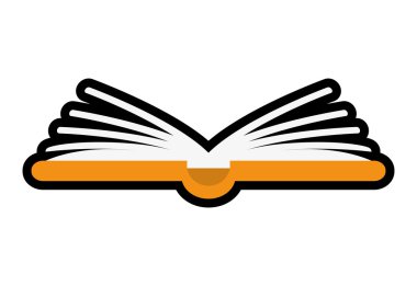 Kitap simgesi. Okuma kavramı. Vektör grafiği