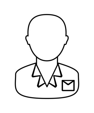 Avatar erkek simgesi. Adam tasarım. vektör grafiği