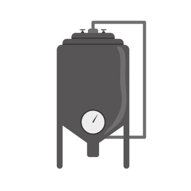 Metal makine simgesi. Sanayi. vektör grafiği