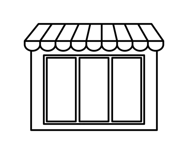 Icono de tienda. icono del comercio. gráfico vectorial — Archivo Imágenes Vectoriales