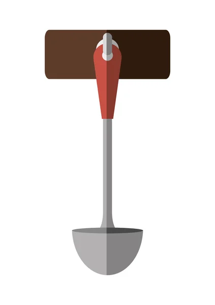 Spoon icon. Cutlery and menu. vector graphic — Stock Vector