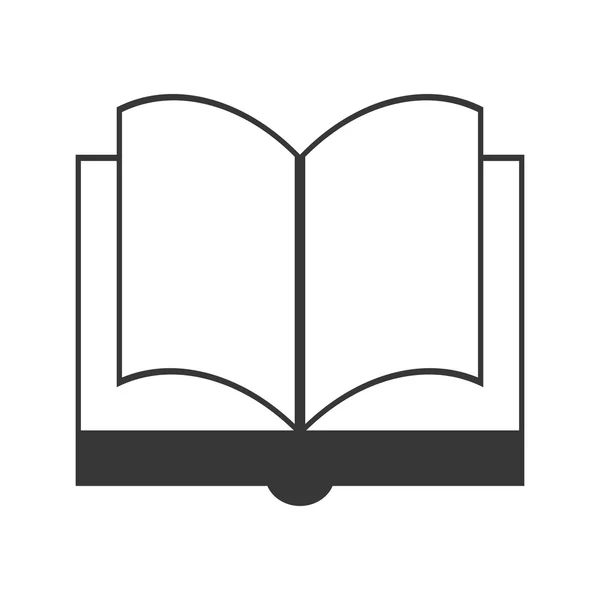 Icono del libro. Concepto de lectura. Gráfico vectorial — Vector de stock