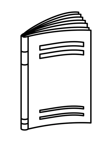 Icono del libro. Concepto de lectura. Gráfico vectorial — Archivo Imágenes Vectoriales