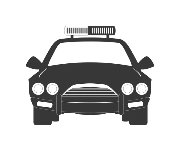 Policecar icon. Justice and law. vector graphic — Stock Vector