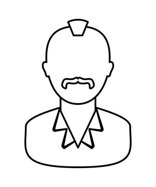 Icono masculino Avatar. Diseño de hombre. gráfico vectorial — Archivo Imágenes Vectoriales