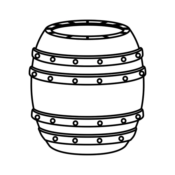 Icono del barril. Bebida de cerveza. gráfico vectorial — Vector de stock