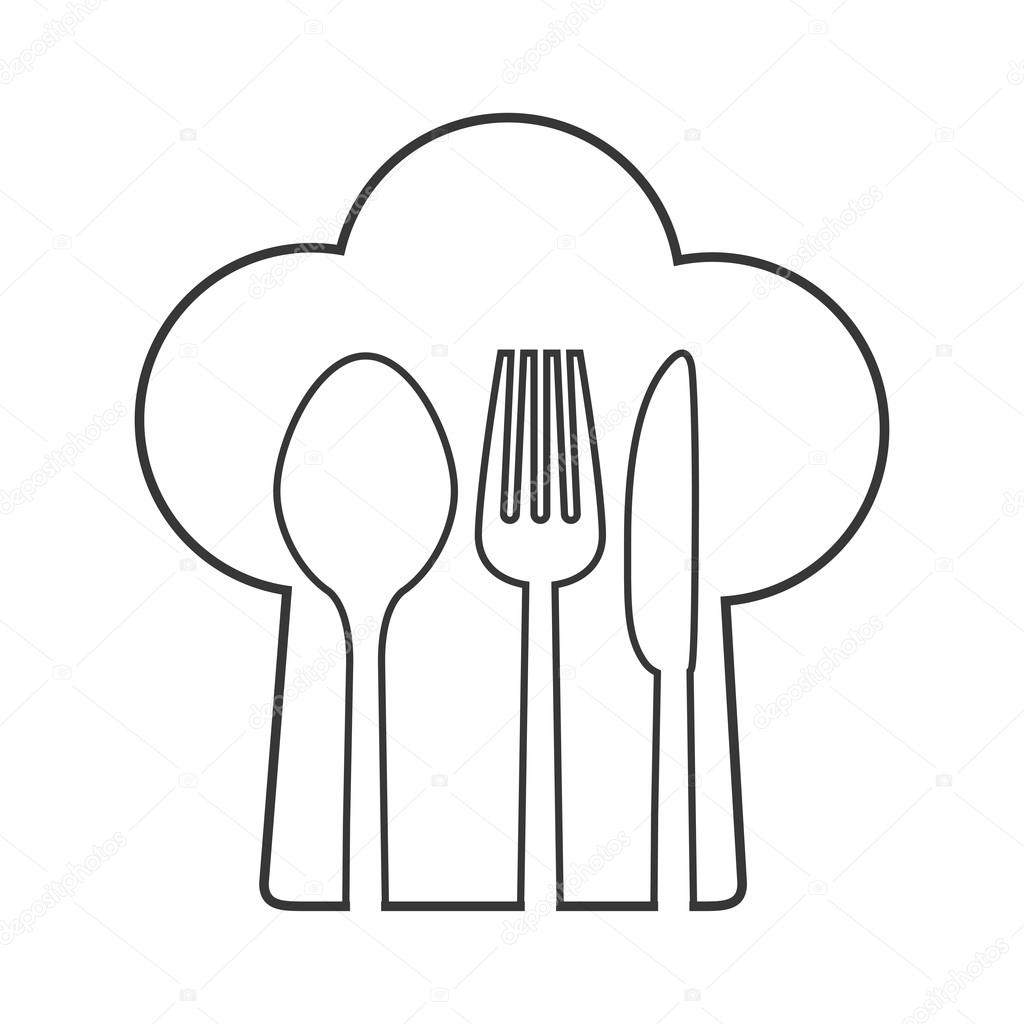 포크, 나이프와 스푼 아이콘입니다. 칼 붙이 그리고 메뉴. 벡터 그래픽 스톡 벡터 - ©djv 114411202, image size:1024x1024