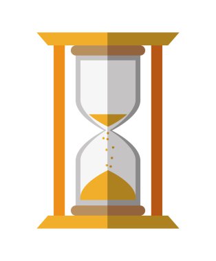 kum saati simgesi. zaman tasarımı. vektör grafiği