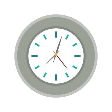 Geleneksel Saat simgesi. Zaman tasarımı. vektör grafiği
