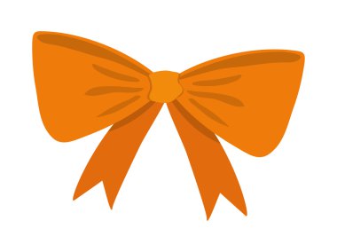 Kurdele simgesi. Papyon tasarım. Vektör grafiği