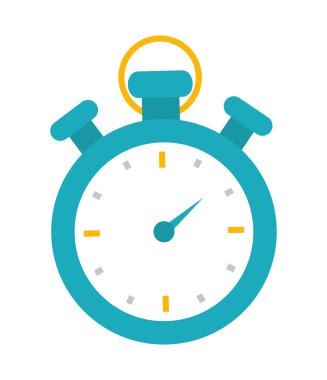 Kronometre simgesi. Zaman tasarımı. vektör grafiği