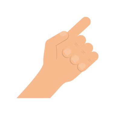 El simgesi. parmak tasarımı. Vektör grafiği