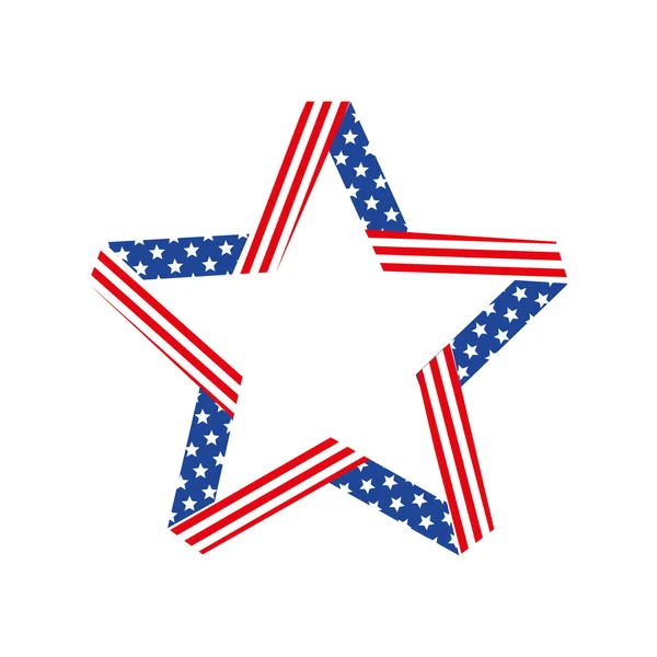 Csillag ikonra. USA design. vektorgrafikus — Stock Vector
