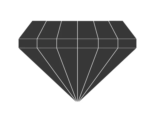 다이아몬드 아이콘입니다. 보석 디자인입니다. 벡터 그래픽 — 스톡 벡터