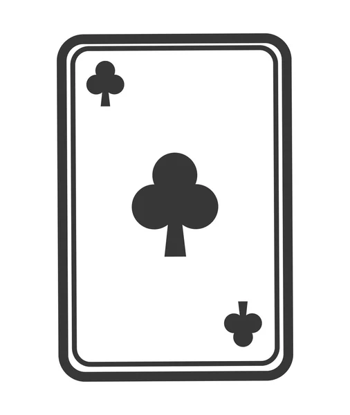 Icono de tarjeta. Diseño de Casino y Las Vegas. Gráfico vectorial — Vector de stock