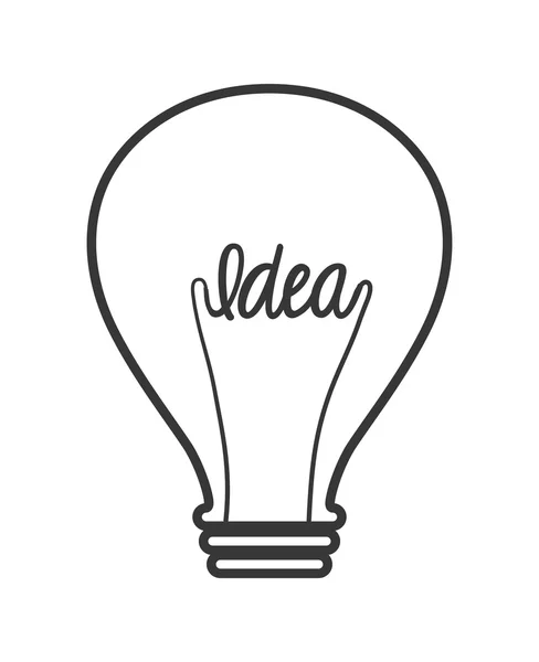 Het pictogram van de gloeilamp. Ontwerp van energie of idee. Vectorafbeelding — Stockvector