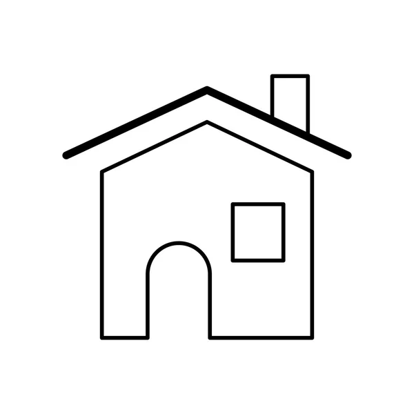 Icono de casa. Diseño del hogar. Gráfico vectorial — Archivo Imágenes Vectoriales