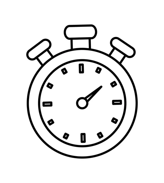 Icono del cronómetro. Diseño de tiempo. gráfico vectorial — Vector de stock