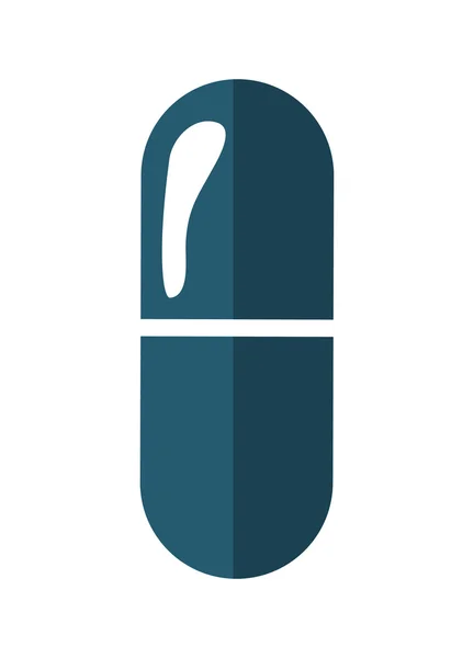 Pill icon. Medical and health care design. Vector graphic — Stock Vector