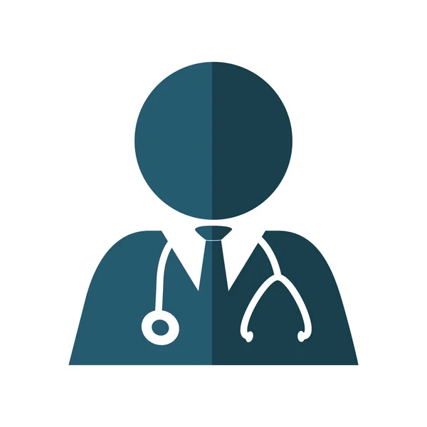 Arzt-Ikone. medizinisches und medizinisches Design. Vektorgrafik — Stockvektor