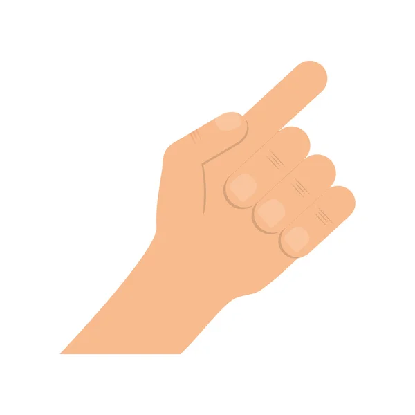 Hand icon. finger design. Vector graphic — Stock Vector