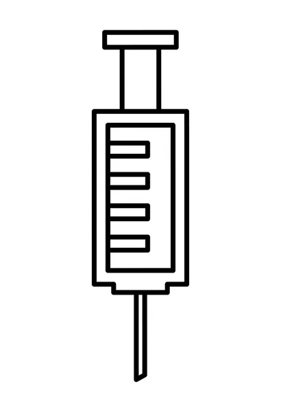 Injekció ikonra. Orvosi és egészségügyi ellátás design. Vektorgrafikus — Stock Vector