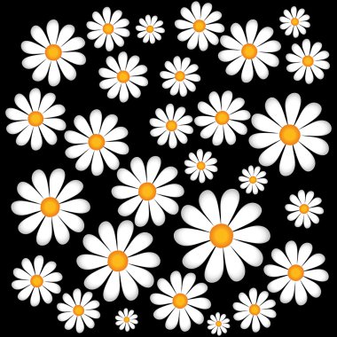 Çiçekler arka plan tasarımı. Çiçek ve Bahçe simgesi. vektör grafiği