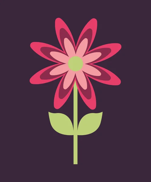 Design de flores. Ícone floral e jardim. gráfico vetorial — Vetor de Stock