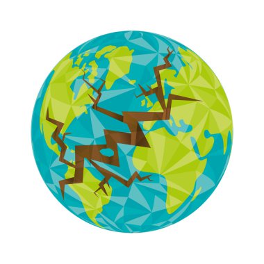 Earth simgesini. Planet tasarım. Vektör grafiği