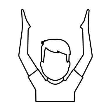 Avatar simge. Adam kişi tasarım. Vektör grafiği