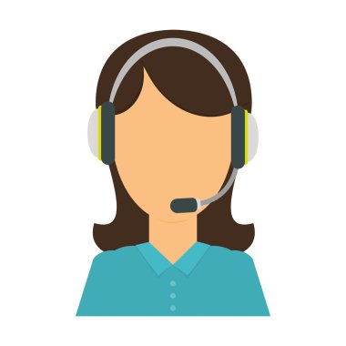 Operaton kadın. Merkezi tasarım ara. Vektör grafiği