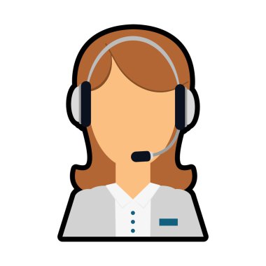 Operaton kadın. Merkezi tasarım ara. Vektör grafiği