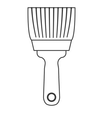 boya fırça simgesi. Aracı tasarımı. Vektör grafiği