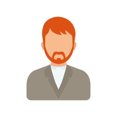 Adam simgesi. Avatar kişi tasarım. Vektör grafiği