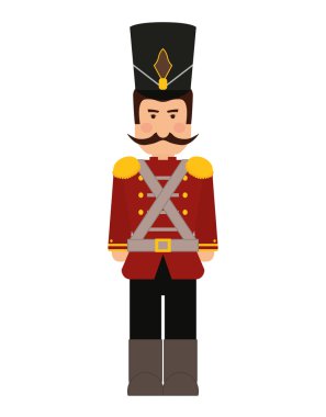Asker simgesi. Oyuncak tasarım. Vektör grafiği