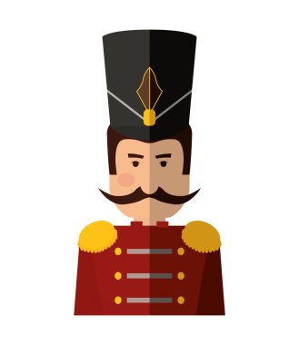 Asker simgesi. Oyuncak tasarım. Vektör grafiği