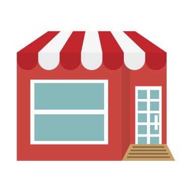 Klasik Dükkanı simgesi. Tasarım saklayın. Vektör grafiği