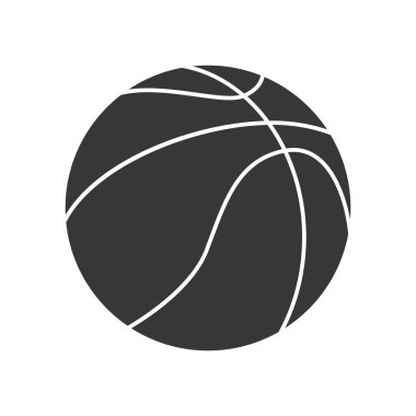 Top simgesi. Basketbol tasarım. Vektör grafiği