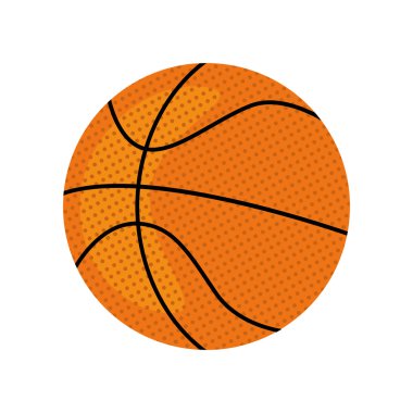 Top simgesi. Basketbol tasarım. Vektör grafiği