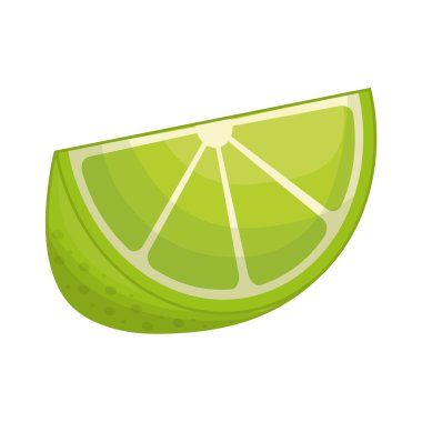 limon simgesi. Organik ve sağlıklı gıda tasarımı. Vektör grafiği