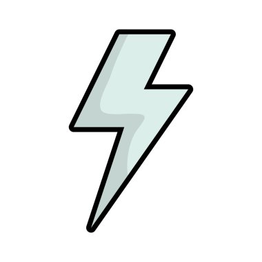 Gök gürültüsü simgesi. Hava tasarım. Vektör grafiği