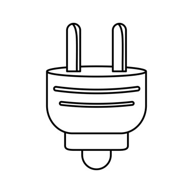 Tak simgesi. Enerji tasarım kaydedin. Vektör grafiği