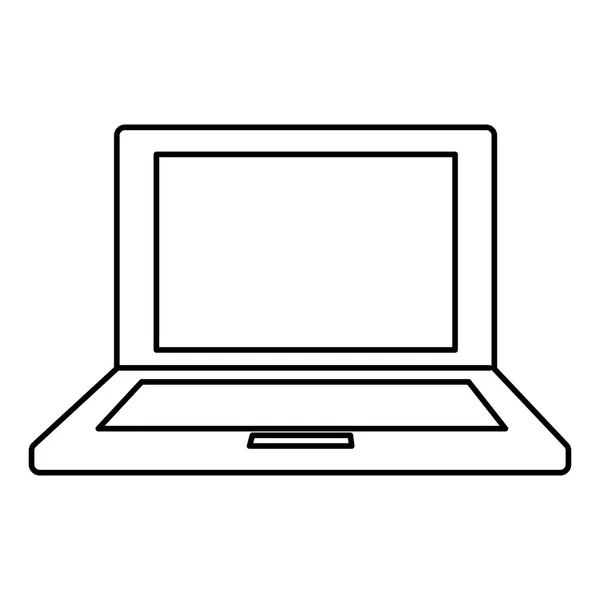 Laptop-Symbol. Technologie und Gadget-Design. Vektorgrafik — Stockvektor