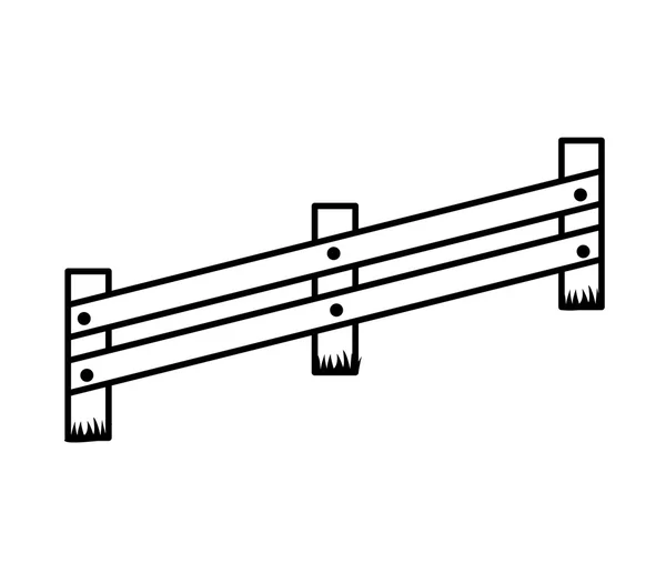 Icône de clôture. Conception de barrière. Graphique vectoriel — Image vectorielle
