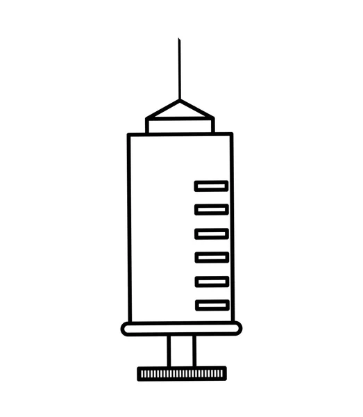 Injectie pictogram. Medische en gezondheidszorg ontwerpen. Vectorafbeelding — Stockvector