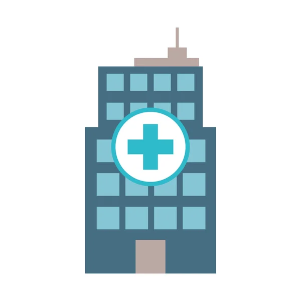 Kórházi ikonra. Orvosi és egészségügyi ellátás design. Vektorgrafikus — Stock Vector