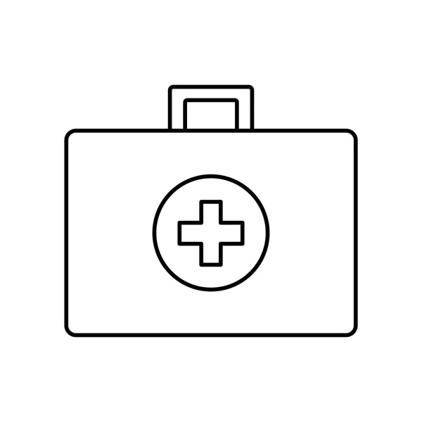 Εικονίδιο ιατρικού κιτ. Ιατρικός σχεδιασμός και φροντίδα υγείας. Διανυσματικό γραφικό — Διανυσματικό Αρχείο